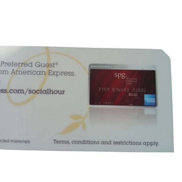 Sheraton Hotel Social Hour Wine X AMEX Collaboration Room Key Card Club - Picture 3 of 6